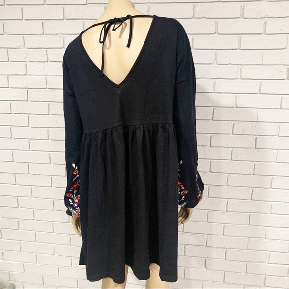 Asos Women's Tall Embroidered BohoSmock Mini Dress - Picture 7 of 12